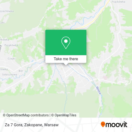 Za 7 Gora, Zakopane map