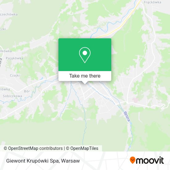 Giewont Krupówki Spa map