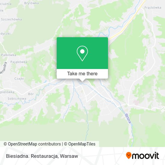 Biesiadna. Restauracja map