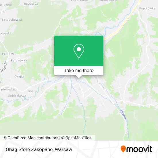 Карта Obag Store Zakopane
