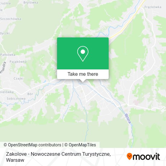 Карта Zakolove - Nowoczesne Centrum Turystyczne