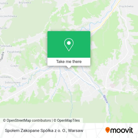 Społem Zakopane Spółka z o. O. map