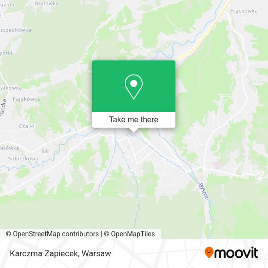 Karczma Zapiecek map