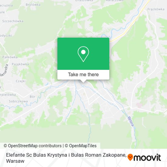 Elefante Sc Bulas Krystyna i Bulas Roman Zakopane map