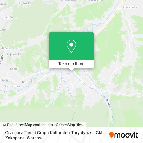 Карта Grzegorz Turski Grupa Kulturalno-Turystyczna Gkt-Zakopane