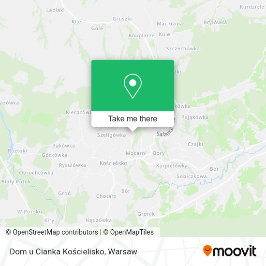 Dom u Cianka Kościelisko map