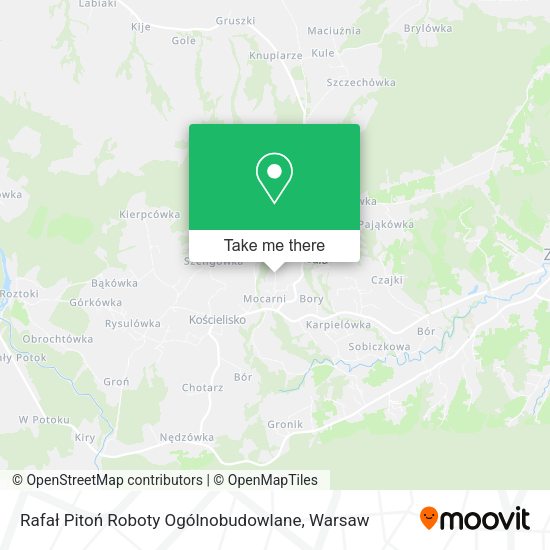 Rafał Pitoń Roboty Ogólnobudowlane map