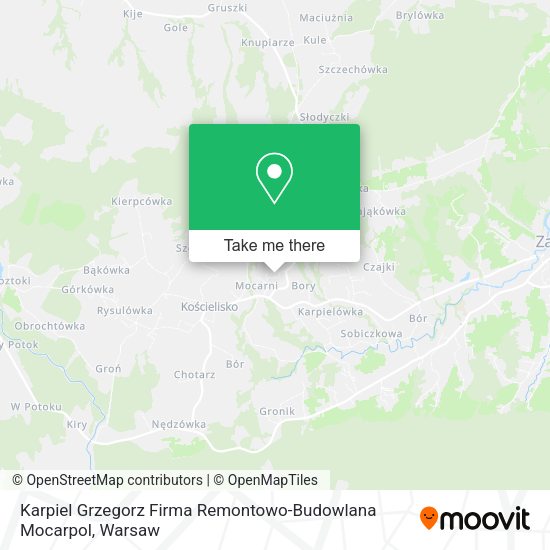 Karpiel Grzegorz Firma Remontowo-Budowlana Mocarpol map