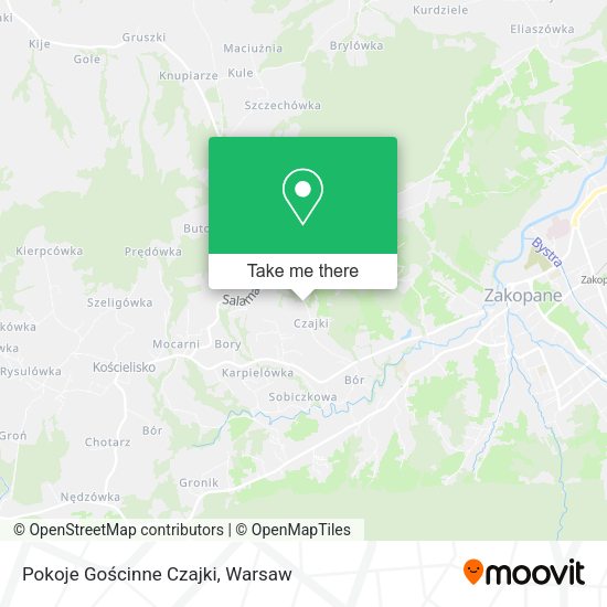 Pokoje Gościnne Czajki map