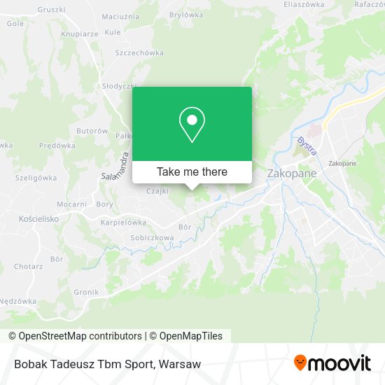 Bobak Tadeusz Tbm Sport map