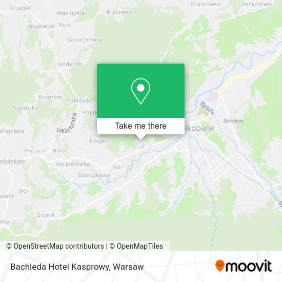 Bachleda Hotel Kasprowy map