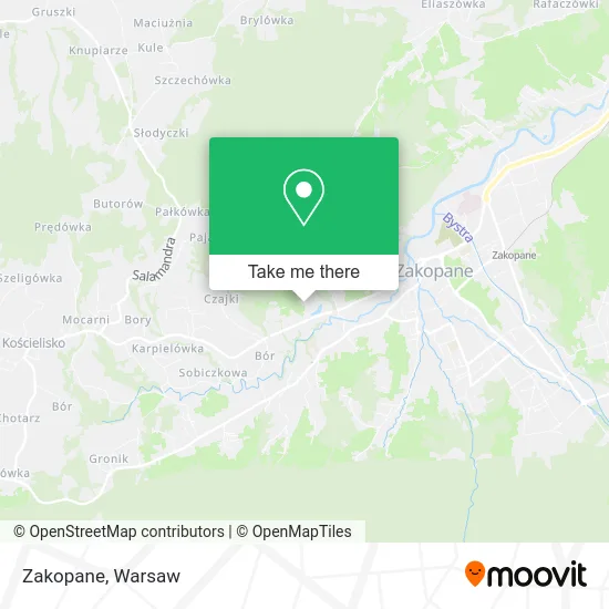 Карта Zakopane