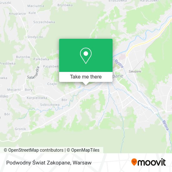 Podwodny Świat Zakopane map