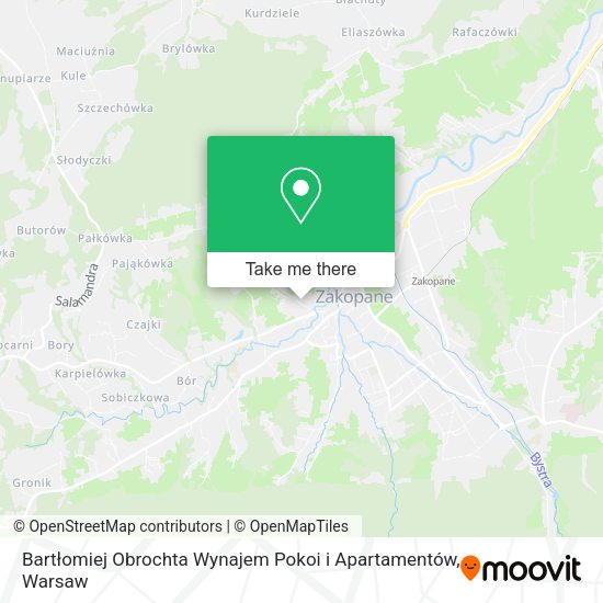 Bartłomiej Obrochta Wynajem Pokoi i Apartamentów map