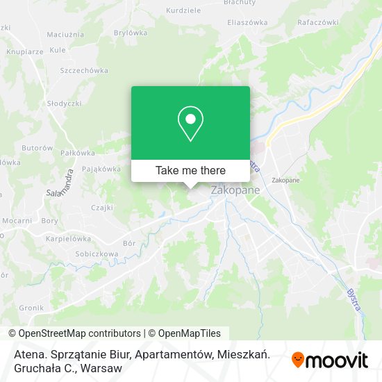 Atena. Sprzątanie Biur, Apartamentów, Mieszkań. Gruchała C. map