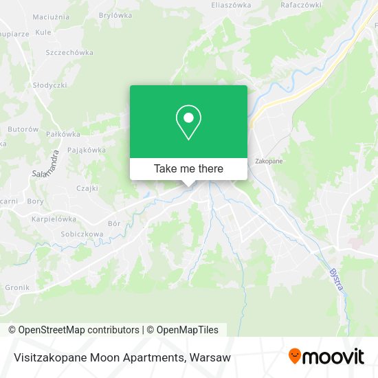 Карта Visitzakopane Moon Apartments