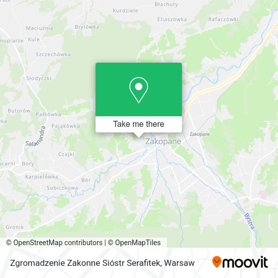 Карта Zgromadzenie Zakonne Sióstr Serafitek