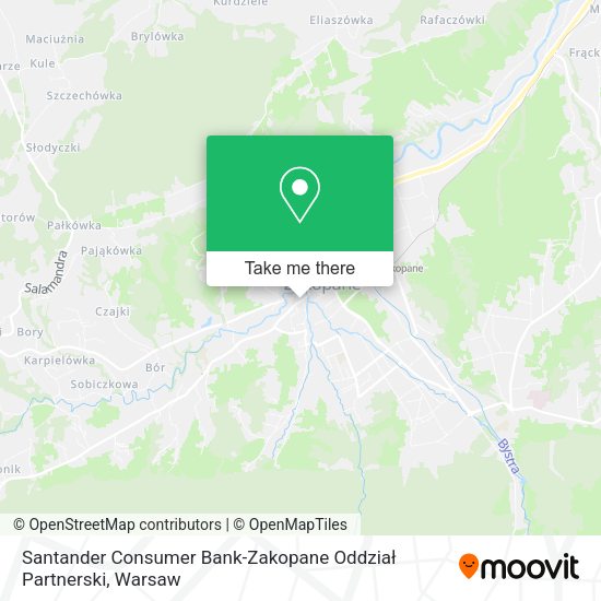 Santander Consumer Bank-Zakopane Oddział Partnerski map