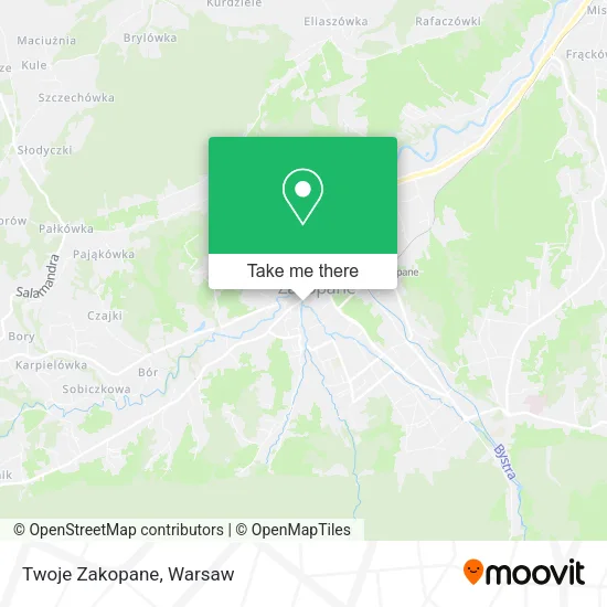 Карта Twoje Zakopane