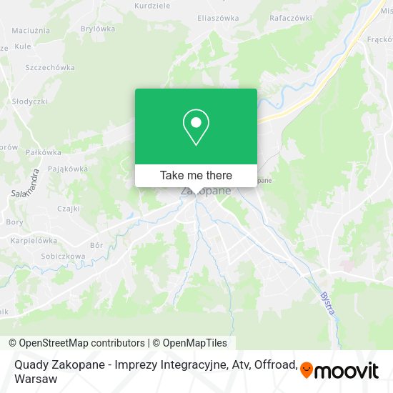 Карта Quady Zakopane - Imprezy Integracyjne, Atv, Offroad