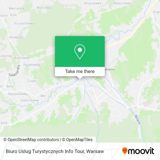 Biuro Uslug Turystycznych Info Tour map