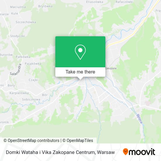 Карта Domki Wataha i Vika Zakopane Centrum