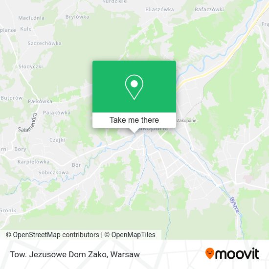 Tow. Jezusowe Dom Zako map