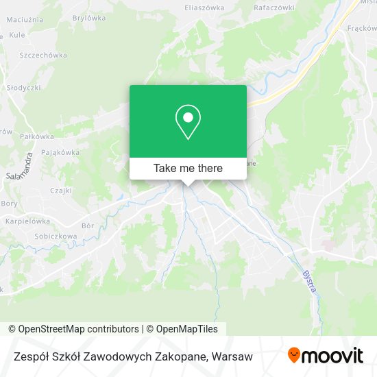 Zespół Szkół Zawodowych Zakopane map