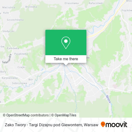 Zako Twory - Targi Dizajnu pod Giewontem map