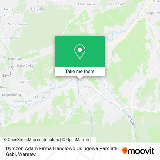 Dyrczon Adam Firma Handlowo Uslugowa Pamiatki Gabi map