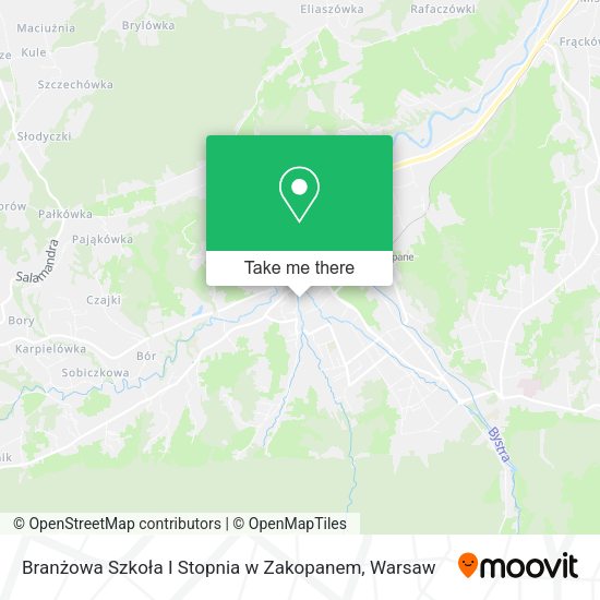 Branżowa Szkoła I Stopnia w Zakopanem map