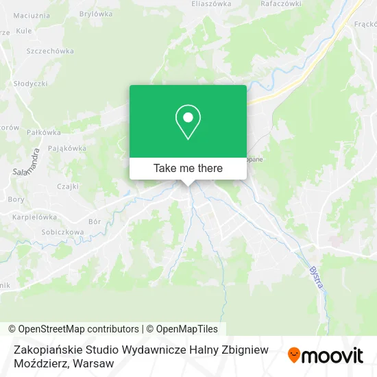 Карта Zakopiańskie Studio Wydawnicze Halny Zbigniew Moździerz