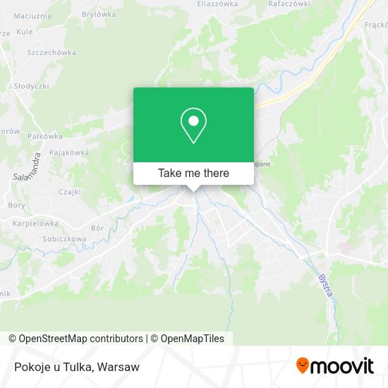 Pokoje u Tulka map