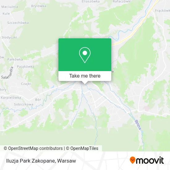 Iluzja Park Zakopane map