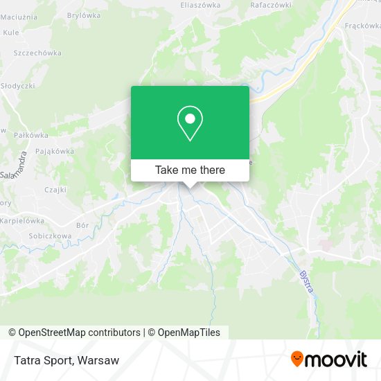 Tatra Sport map