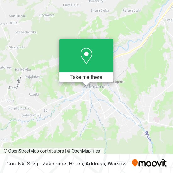 Goralski Slizg - Zakopane: Hours, Address map