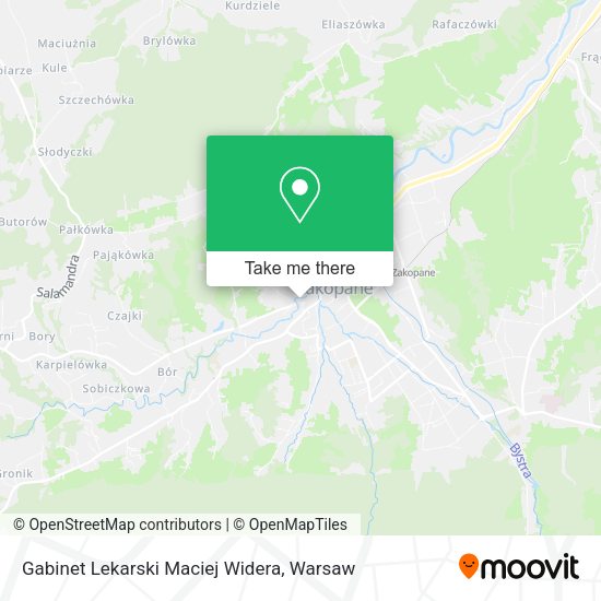 Gabinet Lekarski Maciej Widera map