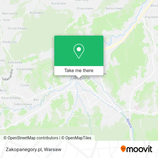 Карта Zakopanegory.pl