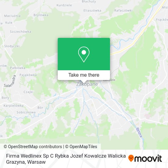 Firma Wedlinex Sp C Rybka Jozef Kowalcze Walicka Grazyna map