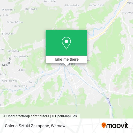 Galeria Sztuki Zakopane map