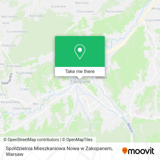 Spółdzielnia Mieszkaniowa Nowa w Zakopanem map