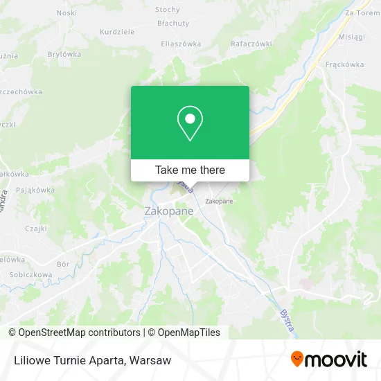 Карта Liliowe Turnie Aparta
