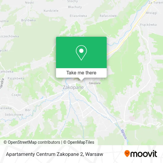 Карта Apartamenty Centrum Zakopane 2