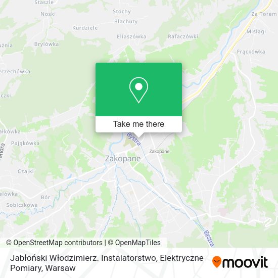 Jabłoński Włodzimierz. Instalatorstwo, Elektryczne Pomiary map