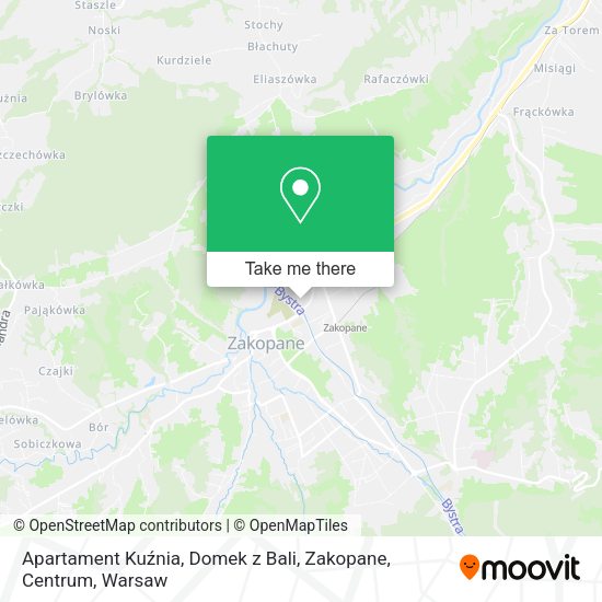 Apartament Kuźnia, Domek z Bali, Zakopane, Centrum map