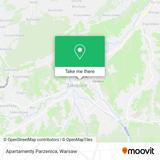 Apartamenty Parzenica map