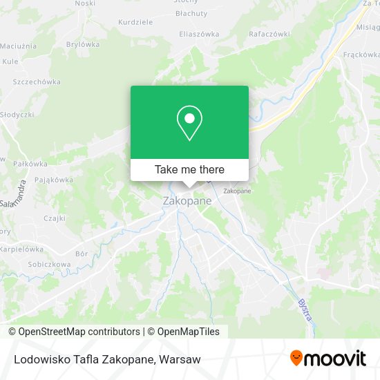 Lodowisko Tafla Zakopane map