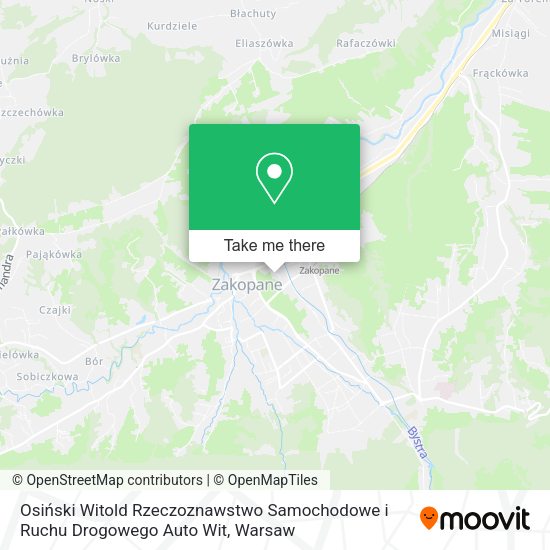 Osiński Witold Rzeczoznawstwo Samochodowe i Ruchu Drogowego Auto Wit map