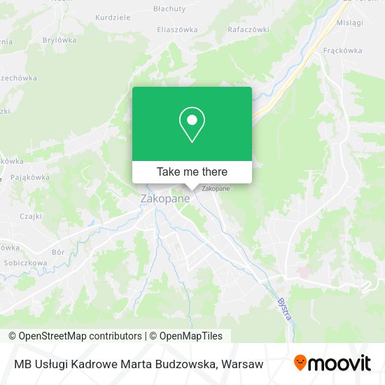 MB Usługi Kadrowe Marta Budzowska map