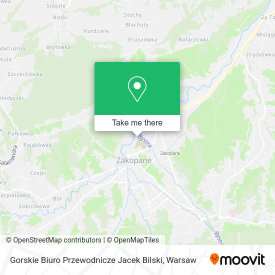 Gorskie Biuro Przewodnicze Jacek Bilski map